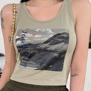 Shein/DAZY Mountain & Letter Graphic Tank Top